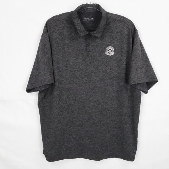 Nike Golf Polo Shirt Mens 2XL Gray Dri-FIT Atlanta Athletic Club PGA 93rd Tour - Picture 1 of 16